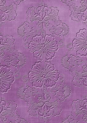 Purple Floral Embossed A4 Backing Paper