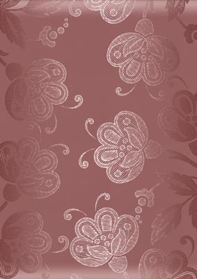 Dusky Pink Satin Flowers A4 Backing Paper