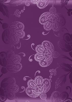 Purple Satin Flowers A4 Backing Paper