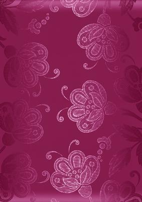Cerise Satin Flowers A4 Backing Paper