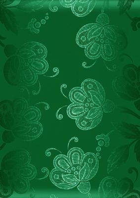 Dark Green Satin Flowers A4 Backing Paper