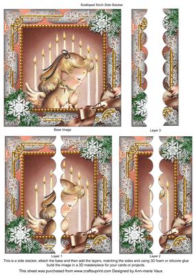 Christmas Prayer 5in Scallop Side Stacker