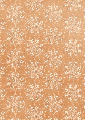Pale Snowflake Burnt Orange A4 Backing Paper