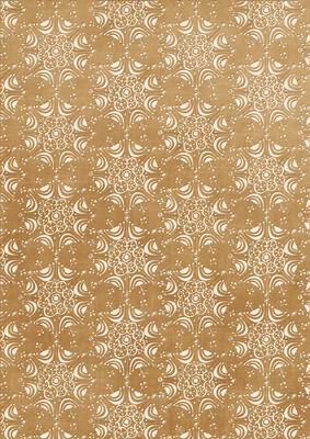 Pale Snowflake Vintage Tea A4 Backing Paper