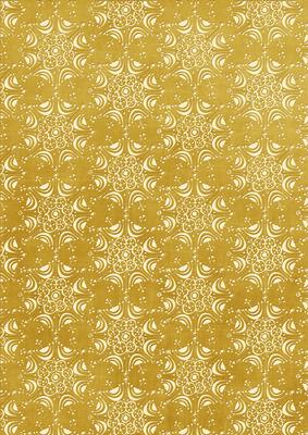 Pale Snowflake Gold A4 Backing Paper