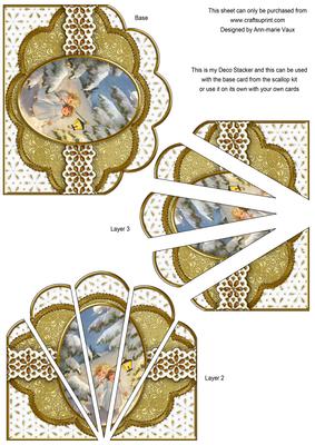 Lantern Children Gold Anglaise Scallop Deco Stacker