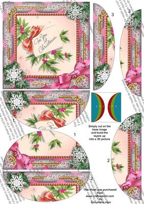 For You Snow 5in Side by Side Round Stacker