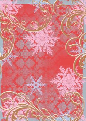 Christmas Mary and Roses Swirl Backing Paper