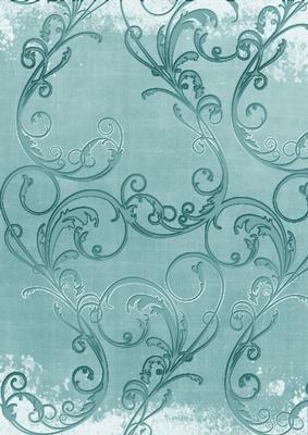 Dusky Teal Grunge Swirl A4 Backing Paper