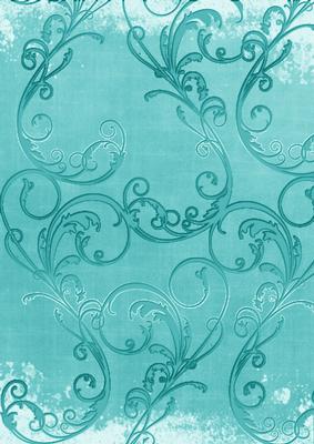 Teal Grunge Swirl A4 Backing Paper