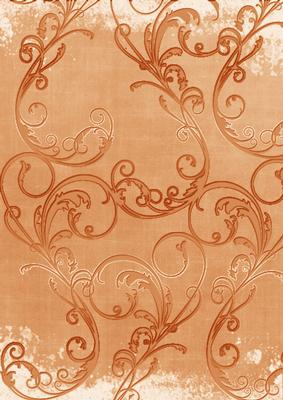 Burnt Orange Grunge Swirl A4 Backing Paper