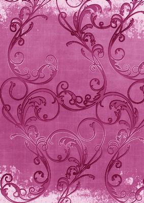 Cerise Grunge Swirl A4 Backing Paper