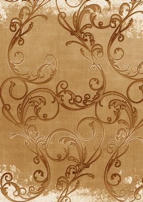 Vintage Tea Grunge Swirl A4 Backing Paper