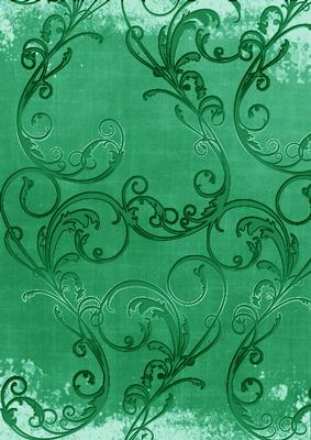 Green Grunge Swirl A4 Backing Paper