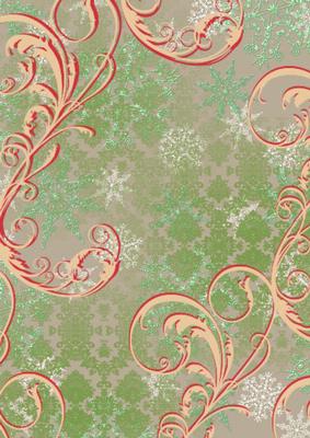 Night Before Christmas Swirls Backing Paper