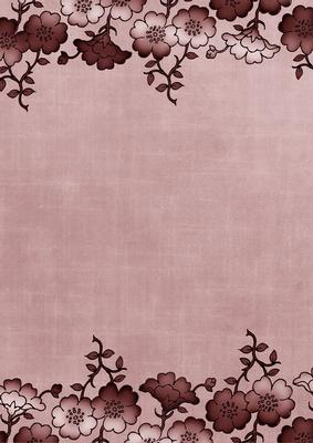 Dusky Pink Floral Metallic Edge A4 Backing Paper
