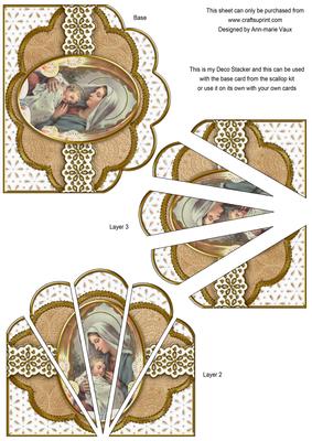 Holy Mother Natural Anglaise Scallop Deco Stacker