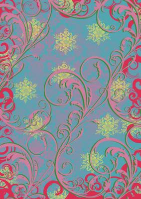 Christmas Family Come Calling Swirls Backing Paper