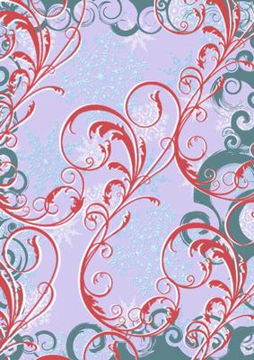 Christmas Snow Door Swirls Backing Paper