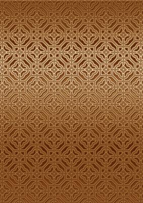 Vintage Tea Aztec Metallic A4 Backing Paper