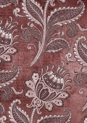 Dusky Pink Floral Wallpaper A4 Backing Paper