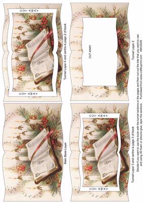 Christmas Bible and Holly Tunnel Book Sheet