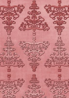Pink Metallic Christmas Trees A4 Backing Paper