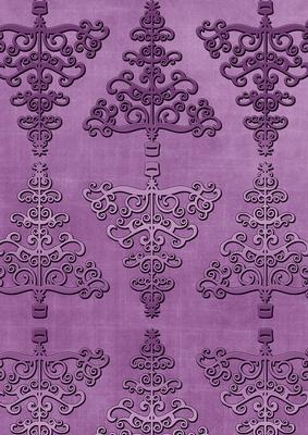 Purple Metallic Christmas Trees A4 Backing Paper