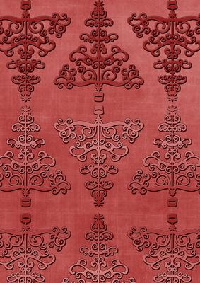 Dark Red Metallic Christmas Trees A4 Backing Paper