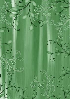 Mid Green Painted Swirl Edge A4 Backing Paper