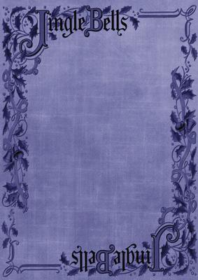 Dark Blue Jingle Bells Christmas A4 Backing Paper