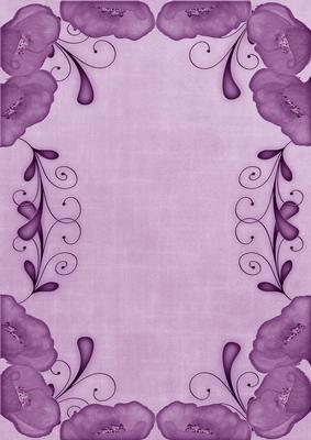Lilac Poppy Linen Swirl Edge A4 Backing Paper