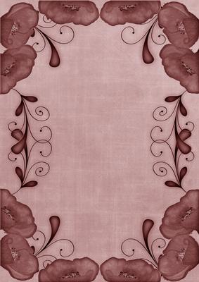 Dusky Pink Poppy Linen Swirl Edge A4 Backing Paper