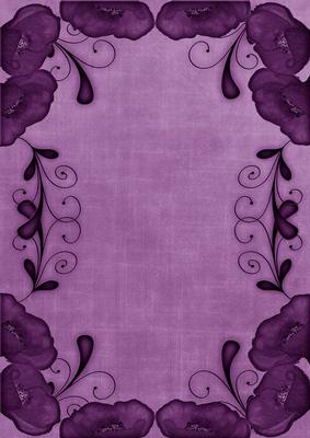 Purple Poppy Linen Swirl Edge A4 Backing Paper