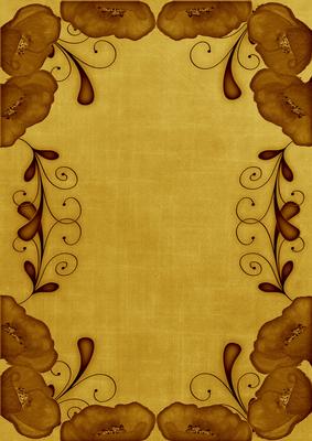Gold Poppy Linen Swirl Edge A4 Backing Paper