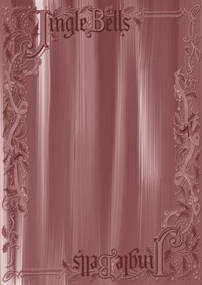 Dusky Pink Painted Jingle Bells A4 Backing Paper
