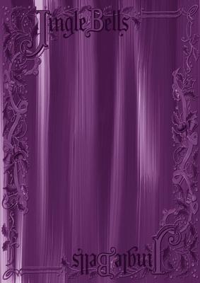 Purple Painted Jingle Bells A4 Backing Paper
