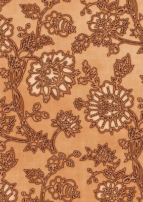 Burnt Orange Mini Floral Wallpaper A4 Backing Paper