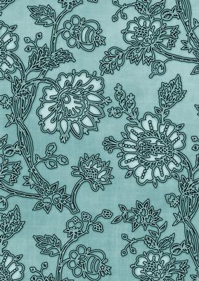 Dusky Teal Mini Floral Wallpaper A4 Backing Paper