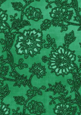 Dark Green Mini Floral Wallpaper A4 Backing Paper