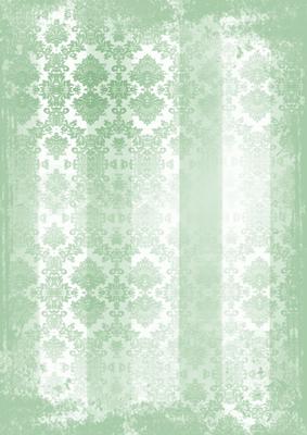 Mint Green Grunge Dolly Stripe Lace A4 Backing Paper