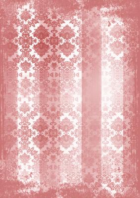 Red Grunge Dolly Stripe Lace A4 Backing Paper