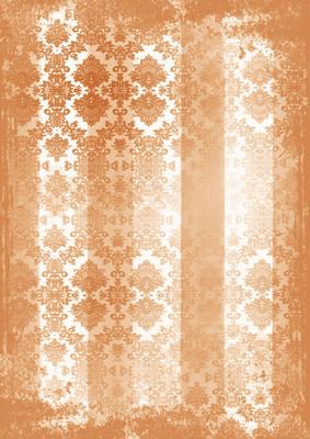 Burnt Orange Grunge Dolly Stripe Lace A4 Backing Paper