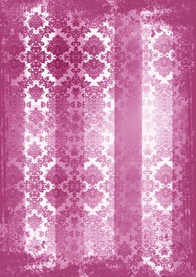 Cerise Grunge Dolly Stripe Lace A4 Backing Paper