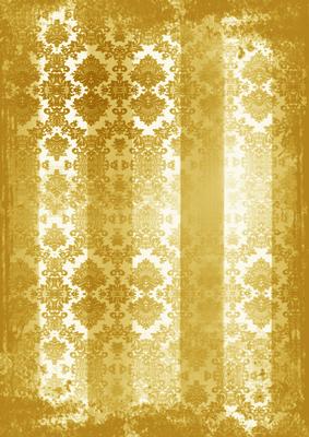 Gold Grunge Dolly Stripe Lace A4 Backing Paper