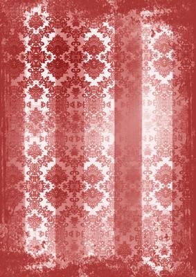 Dark Red Grunge Dolly Stripe Lace A4 Backing Paper