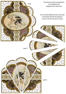 Pretty Church Black Anglaise Scallop Deco Stacker