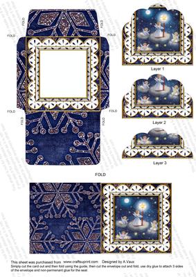 Angels in the Sky Mini Card Envelope Scallop Bottom Stacker