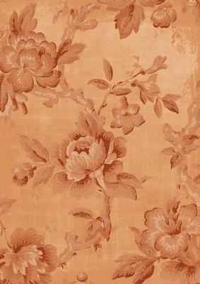 Burnt Orange Textured Roses A4 Backing Paper