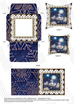 Angels in the Sky Lace Card Envelope Pointy Stacker Aio
